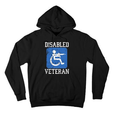 Disabled Veteran Armed Forces Military Soldier Army Usa Tall Hoodie