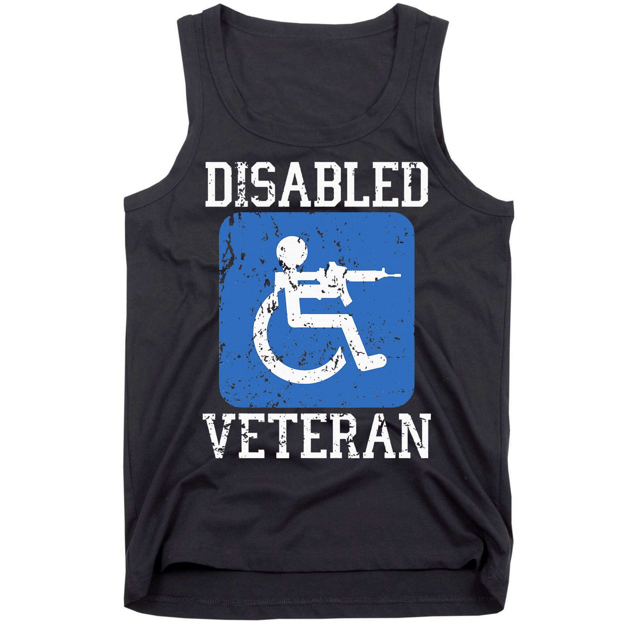 Disabled Veteran Armed Forces Military Soldier Army Usa Tank Top