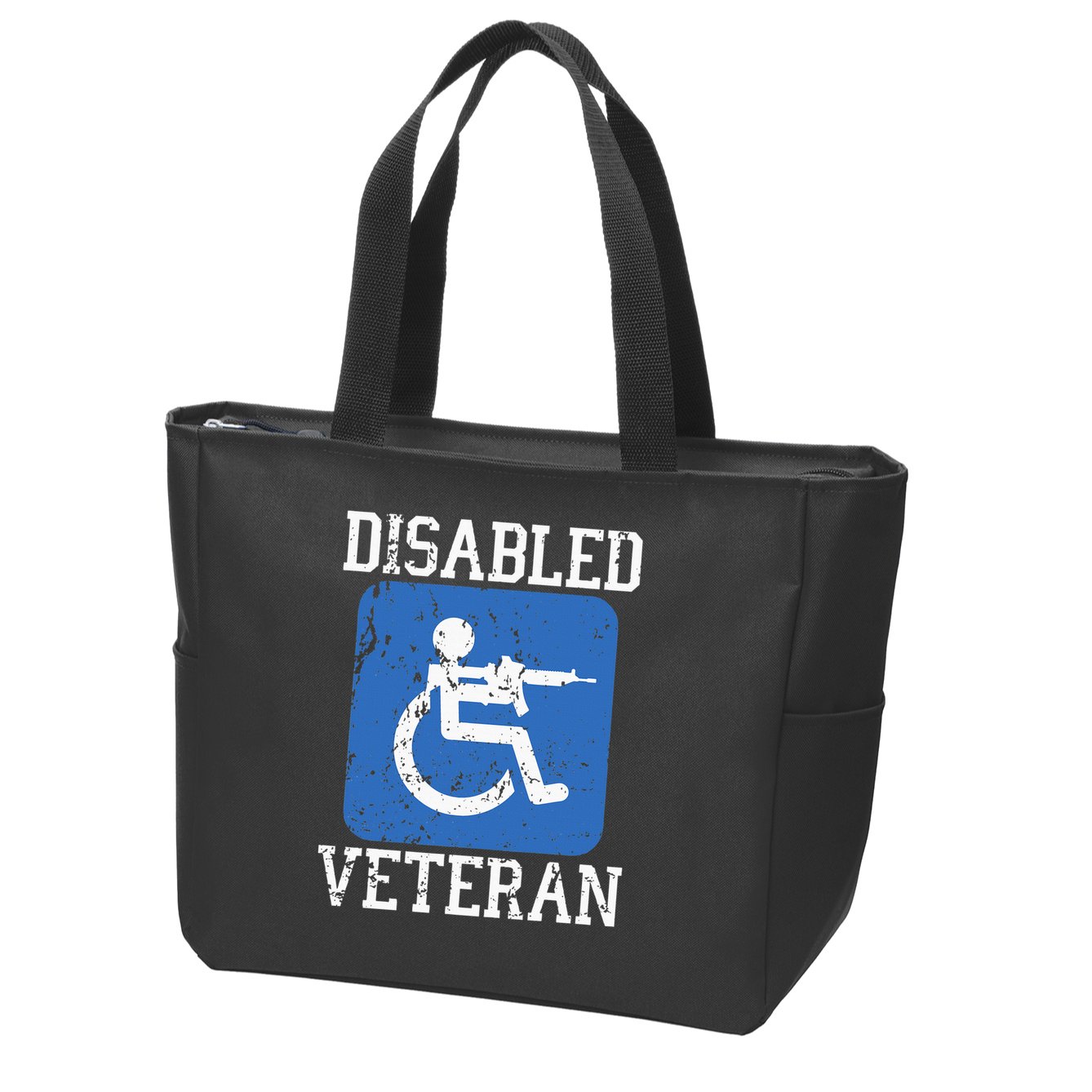 Disabled Veteran Armed Forces Military Soldier Army Usa Zip Tote Bag