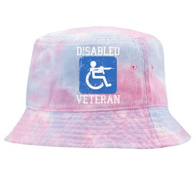 Disabled Veteran Armed Forces Military Soldier Army Usa Tie-Dyed Bucket Hat