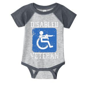 Disabled Veteran Armed Forces Military Soldier Army Usa Infant Baby Jersey Bodysuit