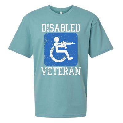 Disabled Veteran Armed Forces Military Soldier Army Usa Sueded Cloud Jersey T-Shirt