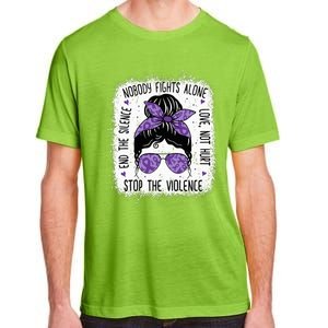 Domestic Violence Awareness Stop End Domestic Violence Adult ChromaSoft Performance T-Shirt