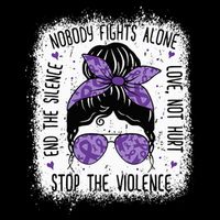 Domestic Violence Awareness Stop End Domestic Violence Backpack