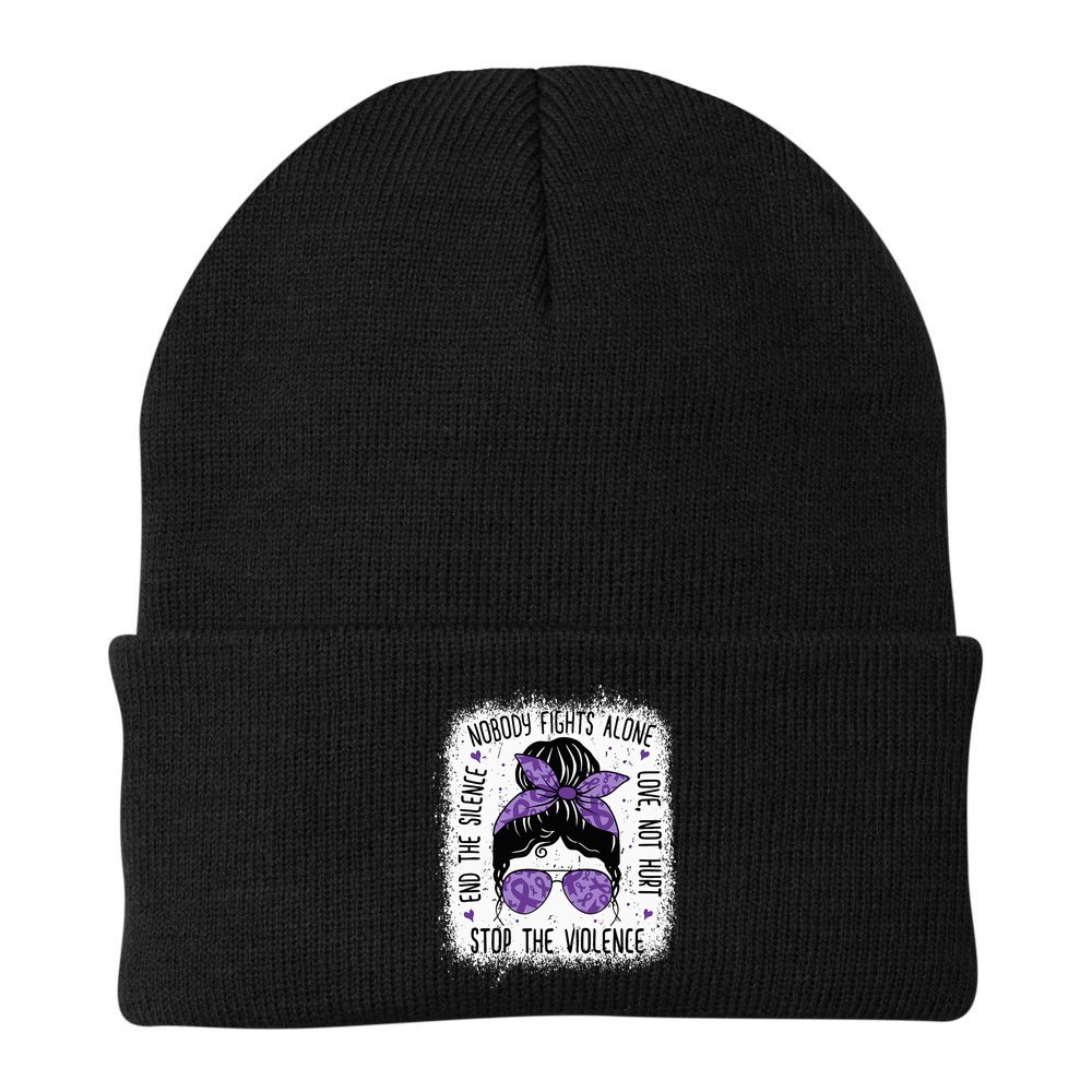 Domestic Violence Awareness Stop End Domestic Violence Beanie