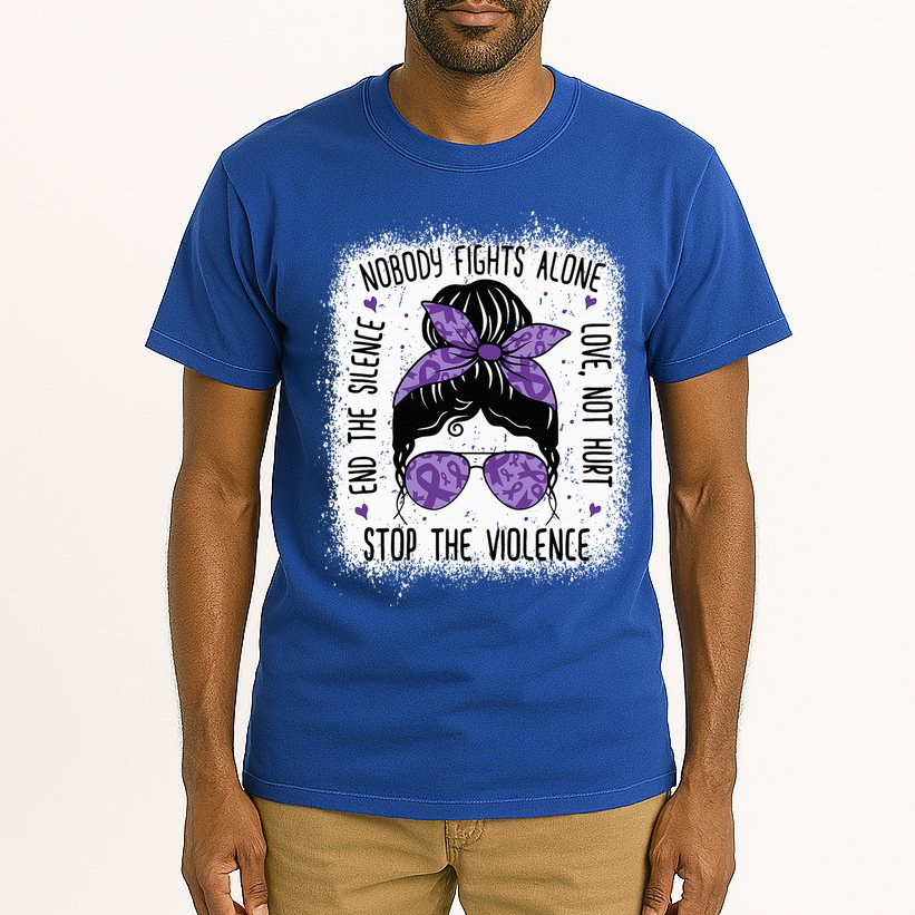 Domestic Violence Awareness Stop End Domestic Violence Tall T-Shirt