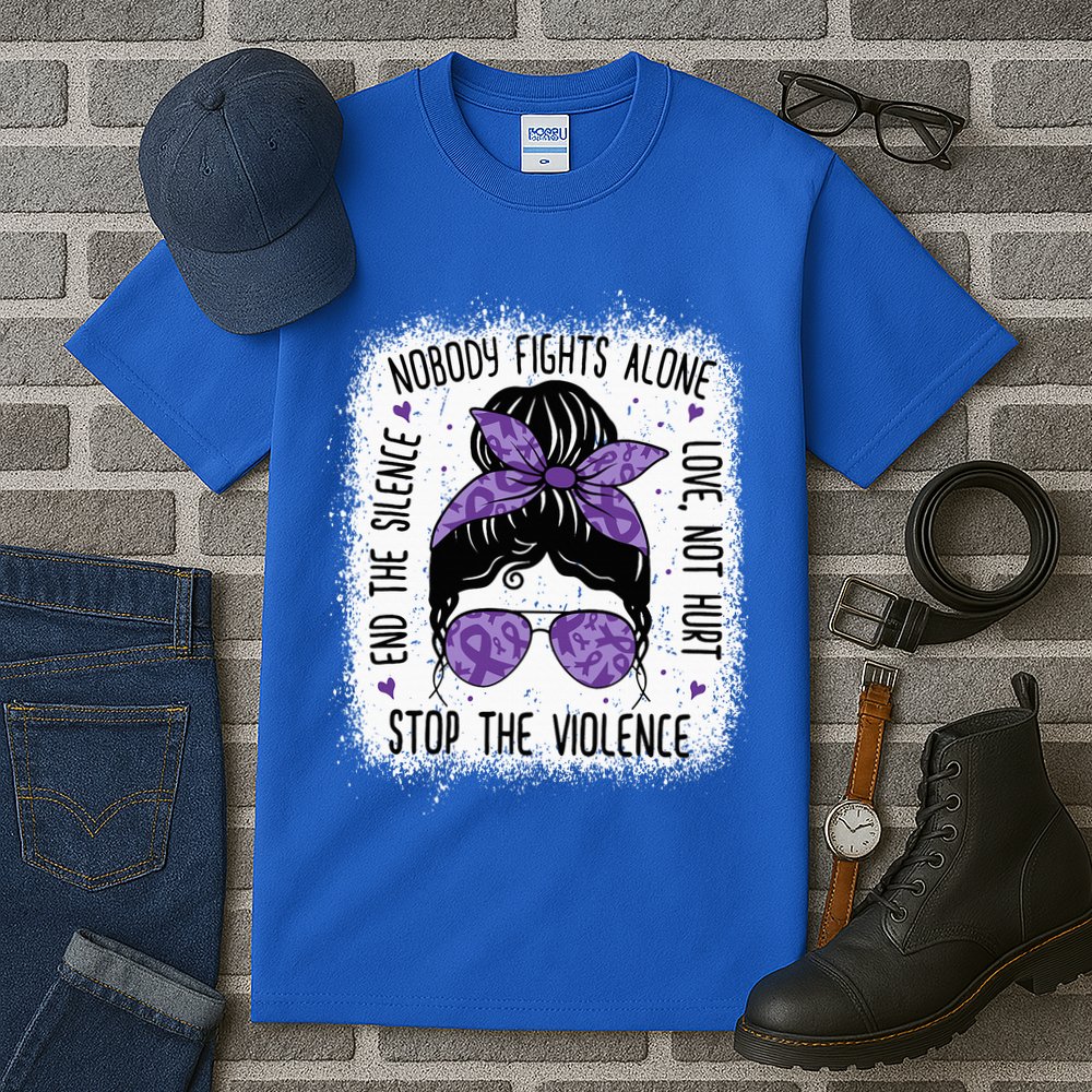 Domestic Violence Awareness Stop End Domestic Violence Tall T-Shirt