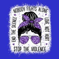 Domestic Violence Awareness Stop End Domestic Violence Tall T-Shirt
