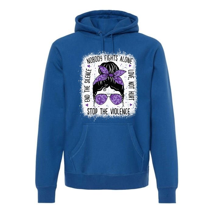 Domestic Violence Awareness Stop End Domestic Violence Premium Hoodie