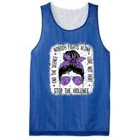 Domestic Violence Awareness Stop End Domestic Violence Mesh Reversible Basketball Jersey Tank