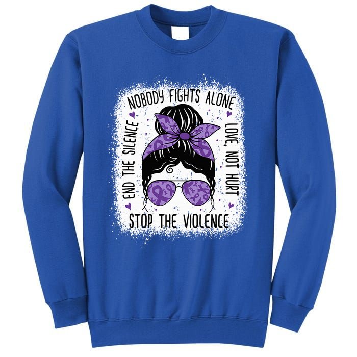 Domestic Violence Awareness Stop End Domestic Violence Tall Sweatshirt