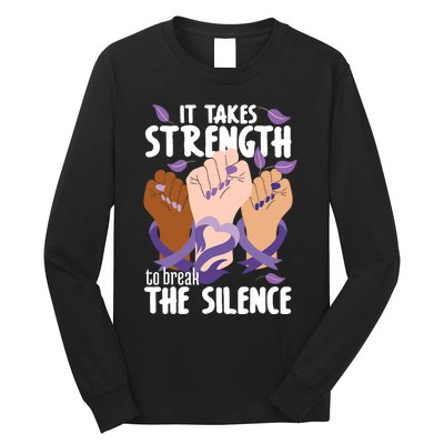 Domestic Violence Awareness Break The Silence Long Sleeve Shirt