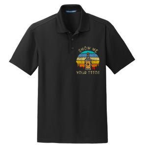 Drinking Vodka Alcohol Lover Show Me Your T.I.T.O Dry Zone Grid Polo