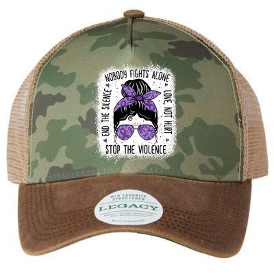 Domestic Violence Awareness Stop End Domestic Violence Legacy Tie Dye Trucker Hat