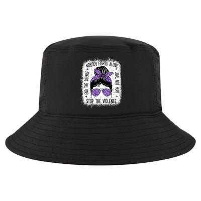 Domestic Violence Awareness Stop End Domestic Violence Cool Comfort Performance Bucket Hat