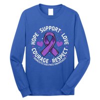 Domestic Violence Awareness LOVE SUPPORT Domestic Violence Long Sleeve Shirt