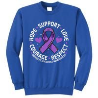 Domestic Violence Awareness LOVE SUPPORT Domestic Violence Sweatshirt