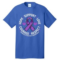 Domestic Violence Awareness LOVE SUPPORT Domestic Violence Tall T-Shirt