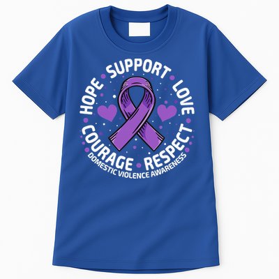 Domestic Violence Awareness LOVE SUPPORT Domestic Violence Tall T-Shirt