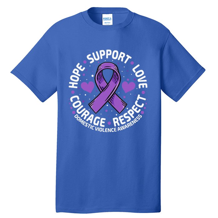 Domestic Violence Awareness LOVE SUPPORT Domestic Violence Tall T-Shirt