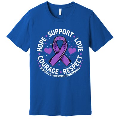 Domestic Violence Awareness LOVE SUPPORT Domestic Violence Premium T-Shirt