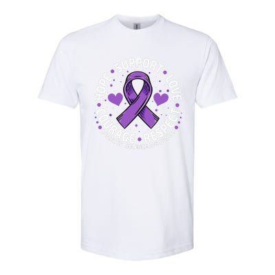 Domestic Violence Awareness LOVE SUPPORT Domestic Violence Softstyle CVC T-Shirt