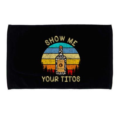 Drinking Vodka Alcohol Lover Show Me Your Microfiber Hand Towel