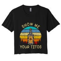 Drinking Vodka Alcohol Lover Show Me Your Women's Crop Top Tee