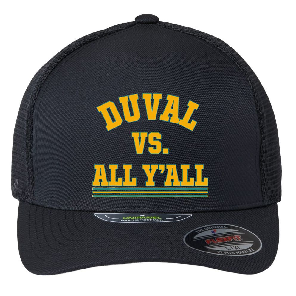 Duval Vs All Y’All Flexfit Unipanel Trucker Cap