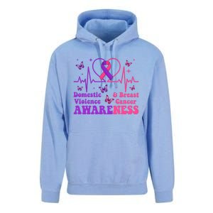 Domestic Violence & Breast Cancer Awareness Month Warrior Unisex Surf Hoodie