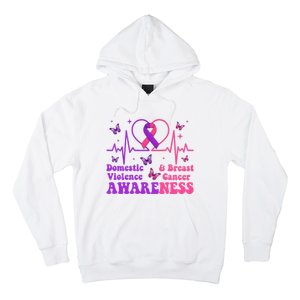 Domestic Violence & Breast Cancer Awareness Month Warrior Hoodie