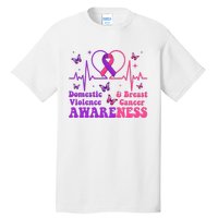 Domestic Violence & Breast Cancer Awareness Month Warrior Tall T-Shirt