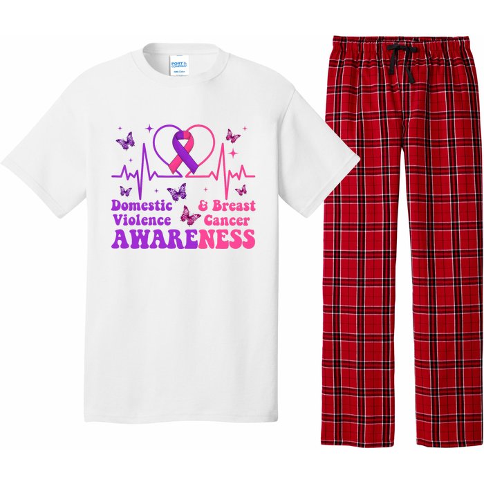 Domestic Violence & Breast Cancer Awareness Month Warrior Pajama Set