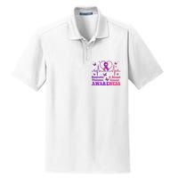 Domestic Violence & Breast Cancer Awareness Month Warrior Dry Zone Grid Polo