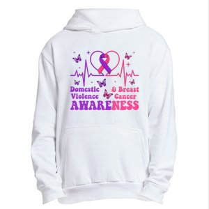 Domestic Violence & Breast Cancer Awareness Month Warrior Urban Pullover Hoodie