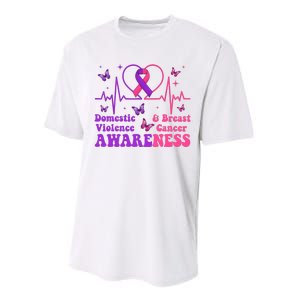 Domestic Violence & Breast Cancer Awareness Month Warrior Performance Sprint T-Shirt