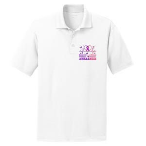 Domestic Violence & Breast Cancer Awareness Month Warrior PosiCharge RacerMesh Polo