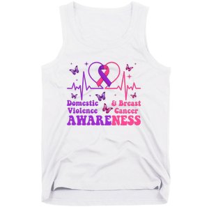 Domestic Violence & Breast Cancer Awareness Month Warrior Tank Top