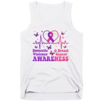 Domestic Violence & Breast Cancer Awareness Month Warrior Tank Top