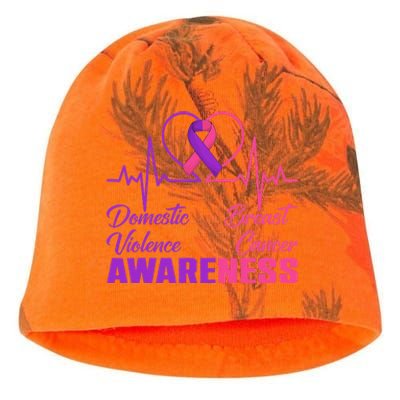 Domestic Violence & Breast Cancer Awareness Month Warrior Gift Kati - Camo Knit Beanie