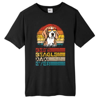 Dog Vintage Best Beagle Dad Ever Fathers Day Puppy Dog Dad Tall Fusion ChromaSoft Performance T-Shirt