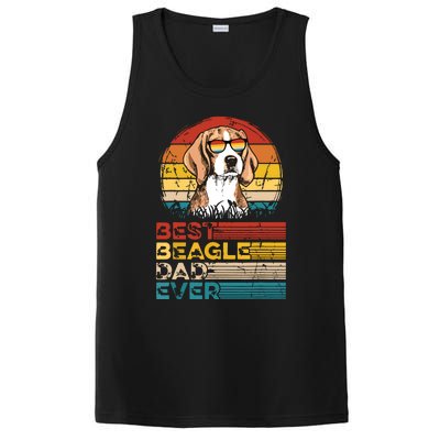 Dog Vintage Best Beagle Dad Ever Fathers Day Puppy Dog Dad PosiCharge Competitor Tank