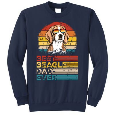 Dog Vintage Best Beagle Dad Ever Fathers Day Puppy Dog Dad Sweatshirt