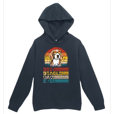 Dog Vintage Best Beagle Dad Ever Fathers Day Puppy Dog Dad Urban Pullover Hoodie