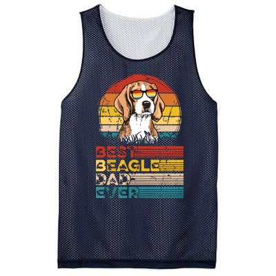 Dog Vintage Best Beagle Dad Ever Fathers Day Puppy Dog Dad Mesh Reversible Basketball Jersey Tank