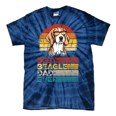 Dog Vintage Best Beagle Dad Ever Fathers Day Puppy Dog Dad Tie-Dye T-Shirt