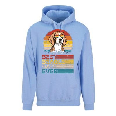 Dog Vintage Best Beagle Dad Ever Fathers Day Puppy Dog Dad Unisex Surf Hoodie