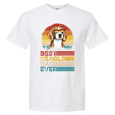 Dog Vintage Best Beagle Dad Ever Fathers Day Puppy Dog Dad Garment-Dyed Heavyweight T-Shirt