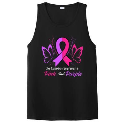 Domestic Violence Breast Cancer Awareness Month Ribbon PosiCharge Competitor Tank