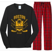 Distressed Vintage Bruin Party Tailgate Gameday Fan Gift Long Sleeve Pajama Set